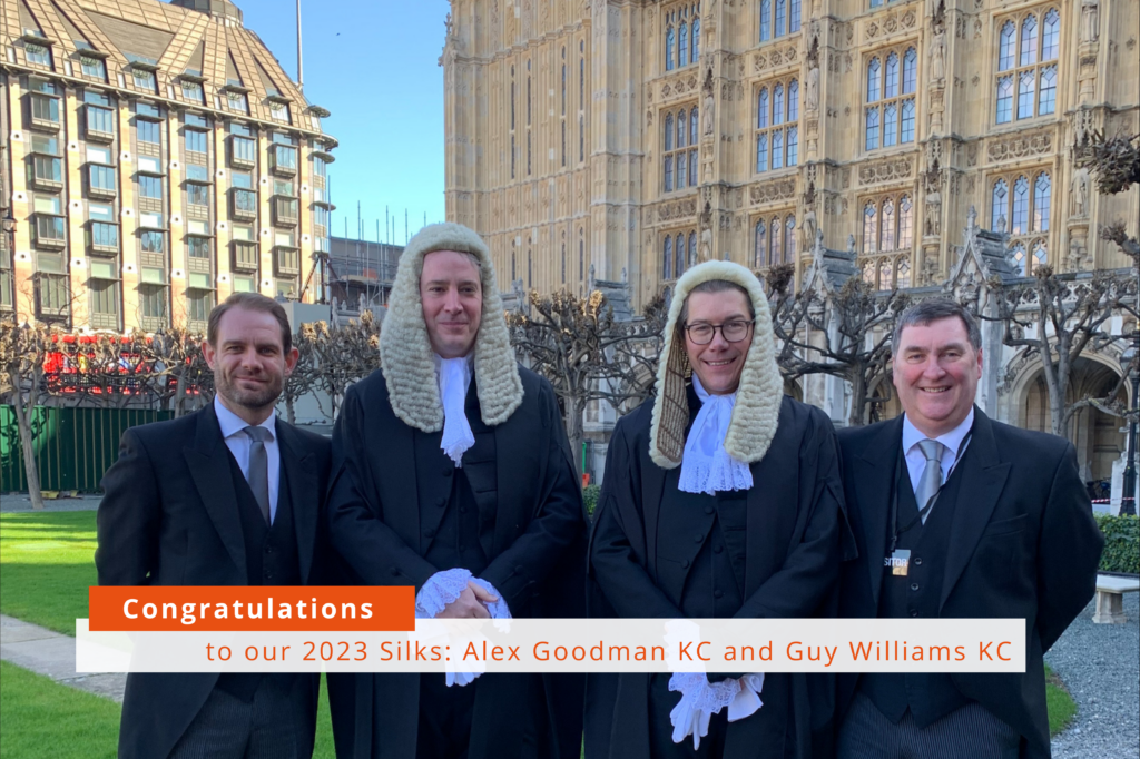 Guy Williams KC and Alex Goodman KC appointed as King's Counsel today